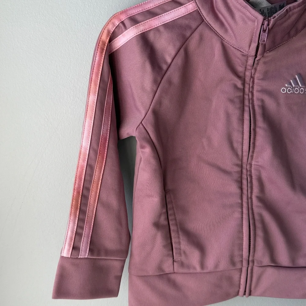 Adidas Toddler 2T Pink‎ Full Zip Jacket